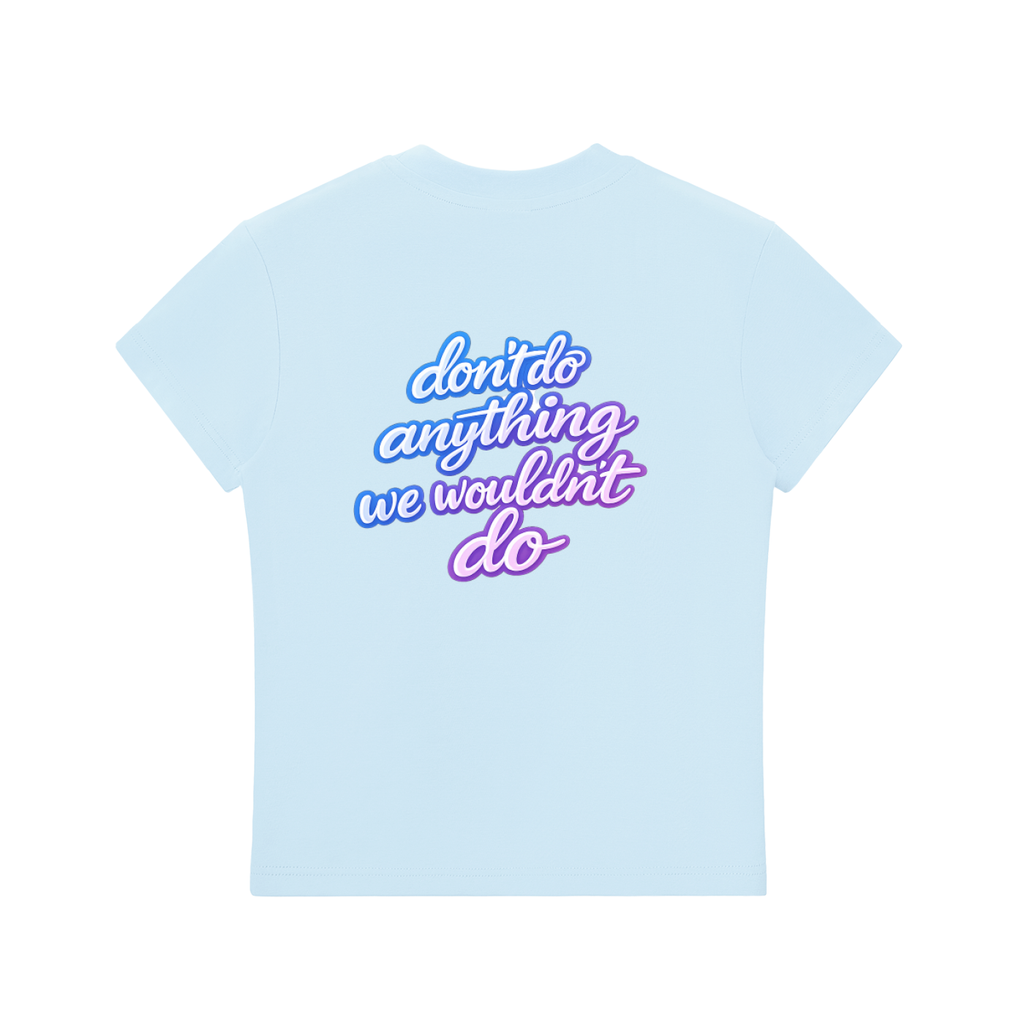 KimmyLit n MiniLit Essential Bodycon Crewneck T-Shirt