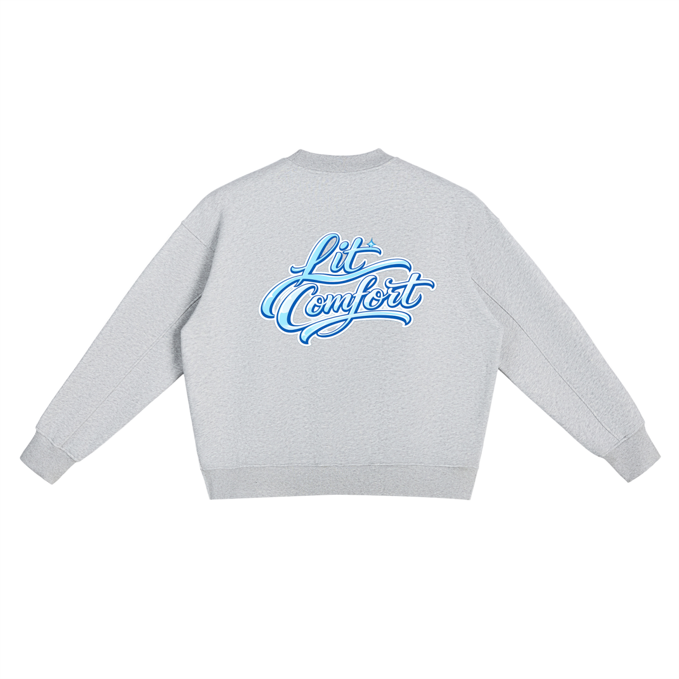 Fleece Side Slit Crewneck Sweatshirt