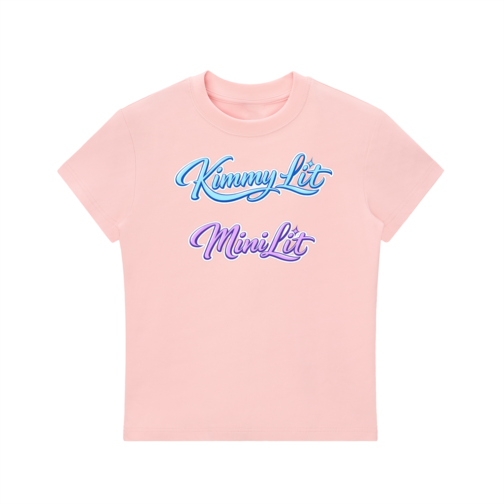 KimmyLit n MiniLit Essential Bodycon Crewneck T-Shirt