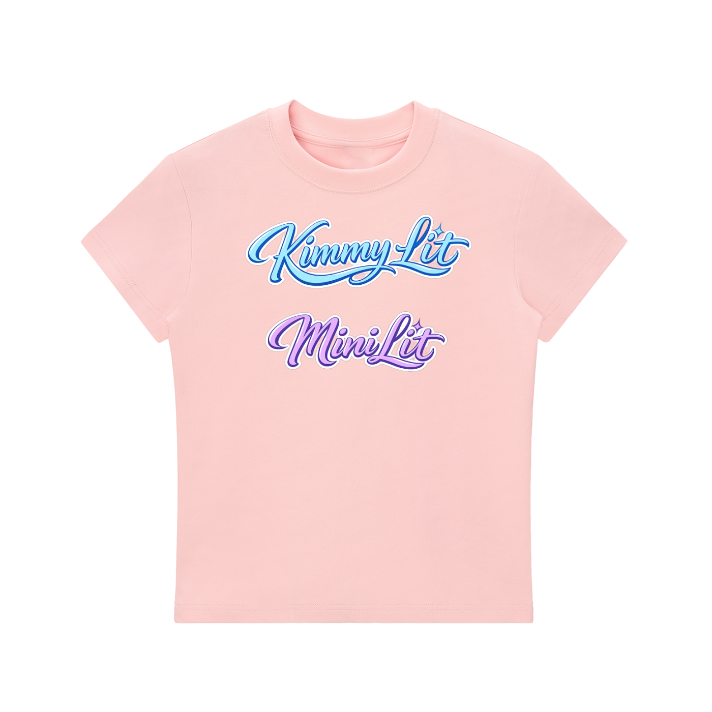 KimmyLit n MiniLit Essential Bodycon Crewneck T-Shirt