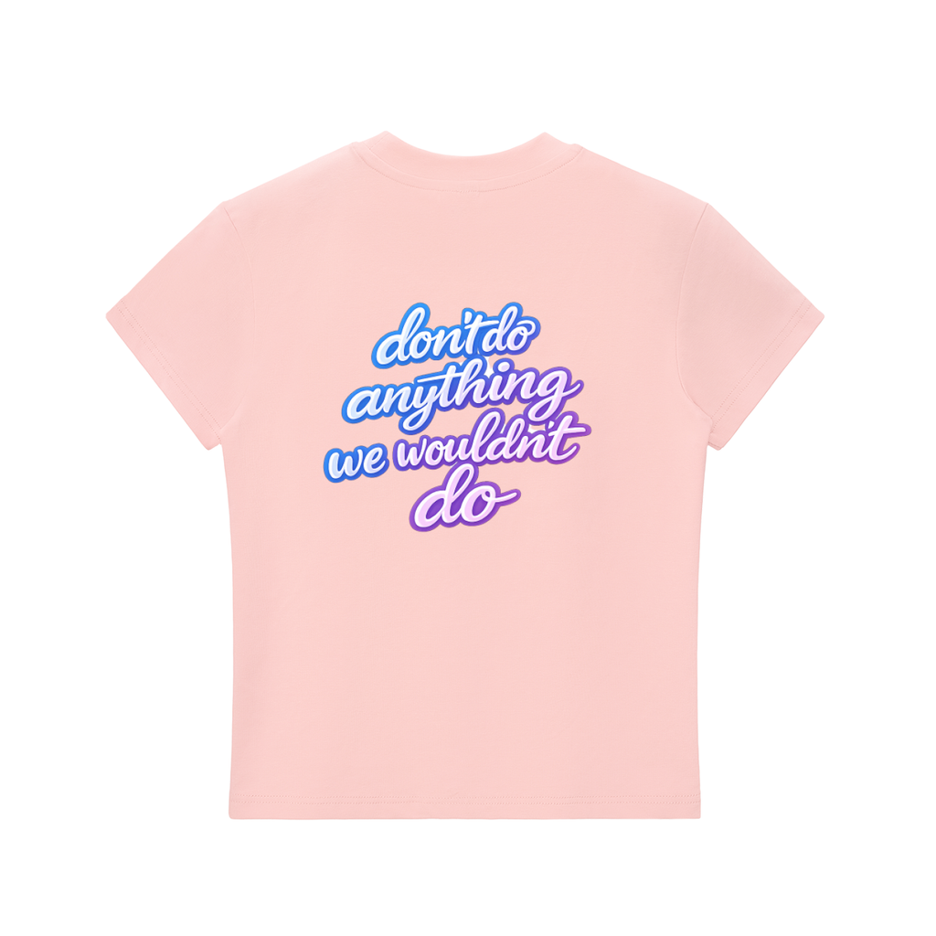 KimmyLit n MiniLit Essential Bodycon Crewneck T-Shirt
